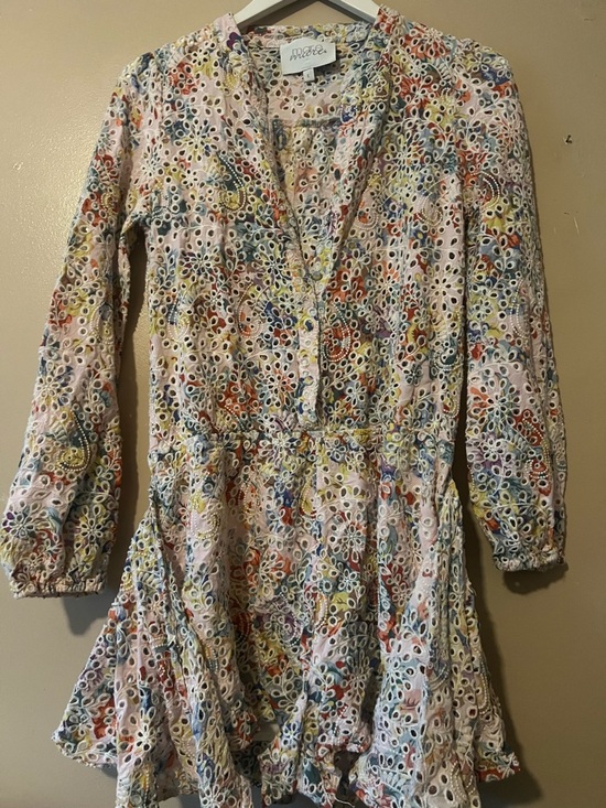 Mare Mare Pants - Mare mare Anthropologie Floral Eyelet Romper with Pastel Print boho chic revolve